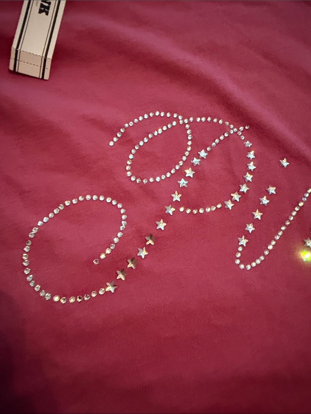 PINK Victoria's Secret Rhinestone Logo Tee - Picture 7 of 8